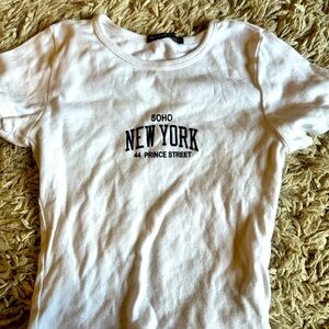 Brandy Melville top. One size. White